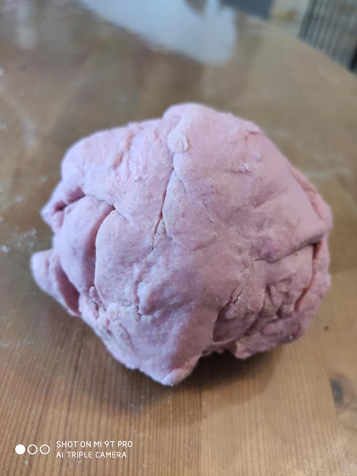 résultat en appliquant la recette de la pâte à modeler maison