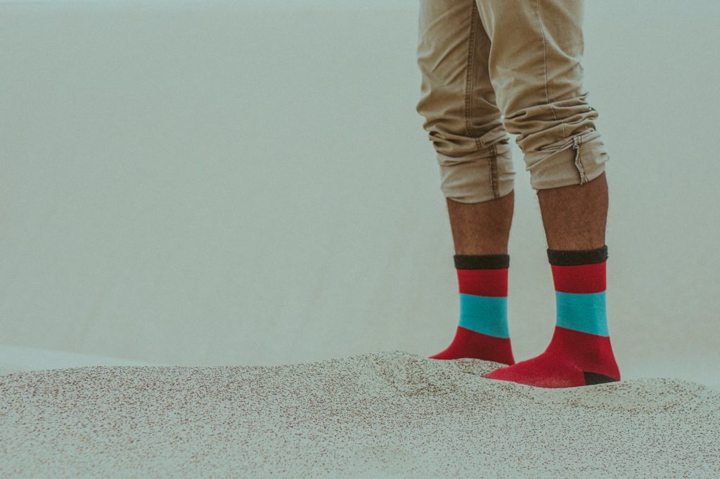 recyclage des chaussettes